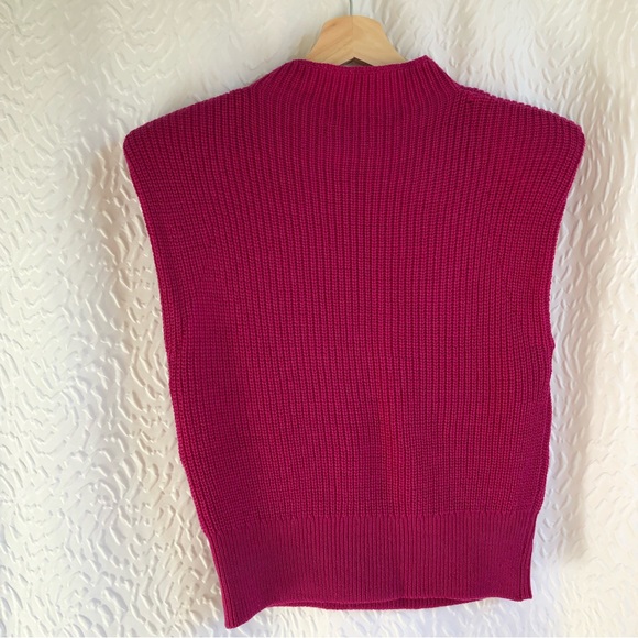 Aritzia Babaton Hazlitt Sweater Vest Deep Magenta Pink XXS - Picture 8 of 16